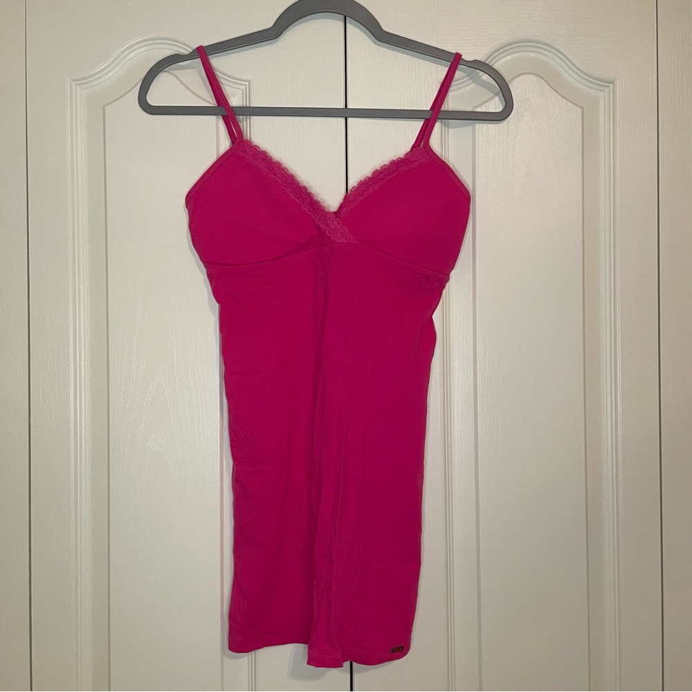 VS Pink Lace Trim Chemise